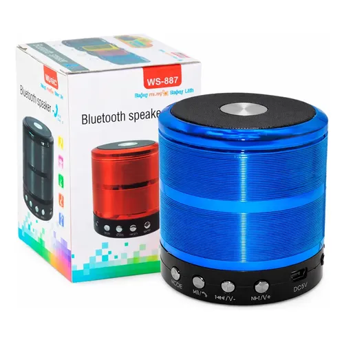 WS887 Caixa de Som Portátil Bluetooth com Áudio Potente e Bateria de Longa Duração