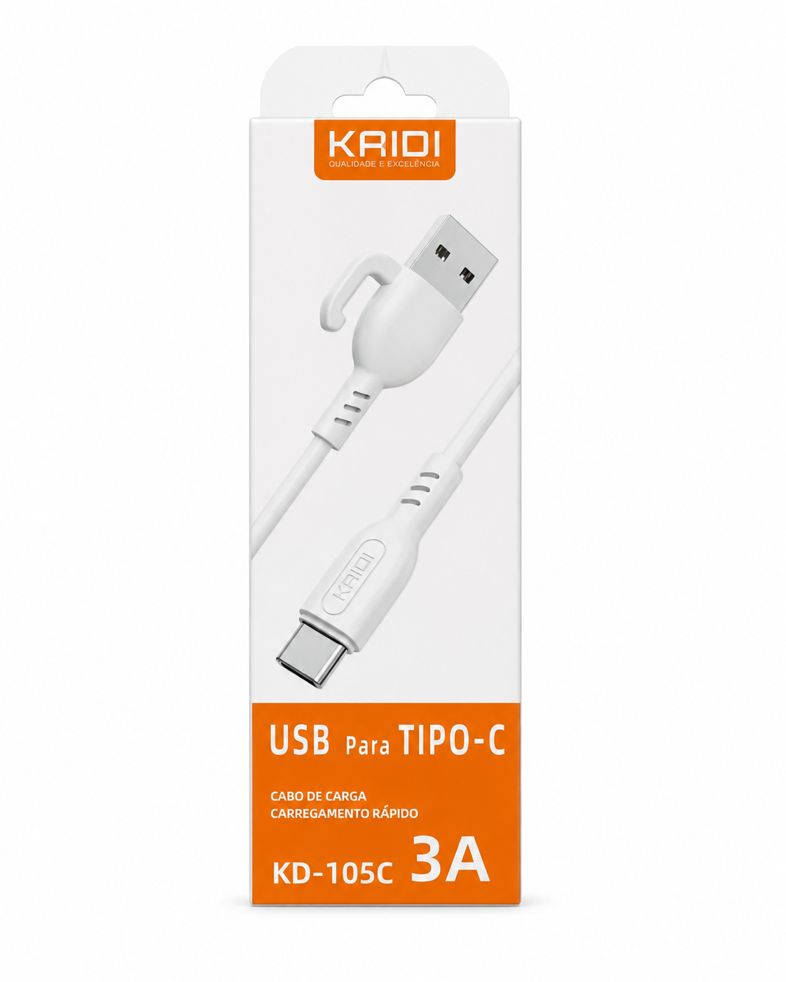 Kaidi KD-105C - Cabo USB para Tipo-C