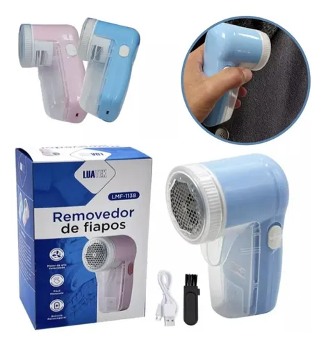 LMF-1138 Removedor de Fiapos Luatek Portátil Recarregável para Roupas e Tecidos