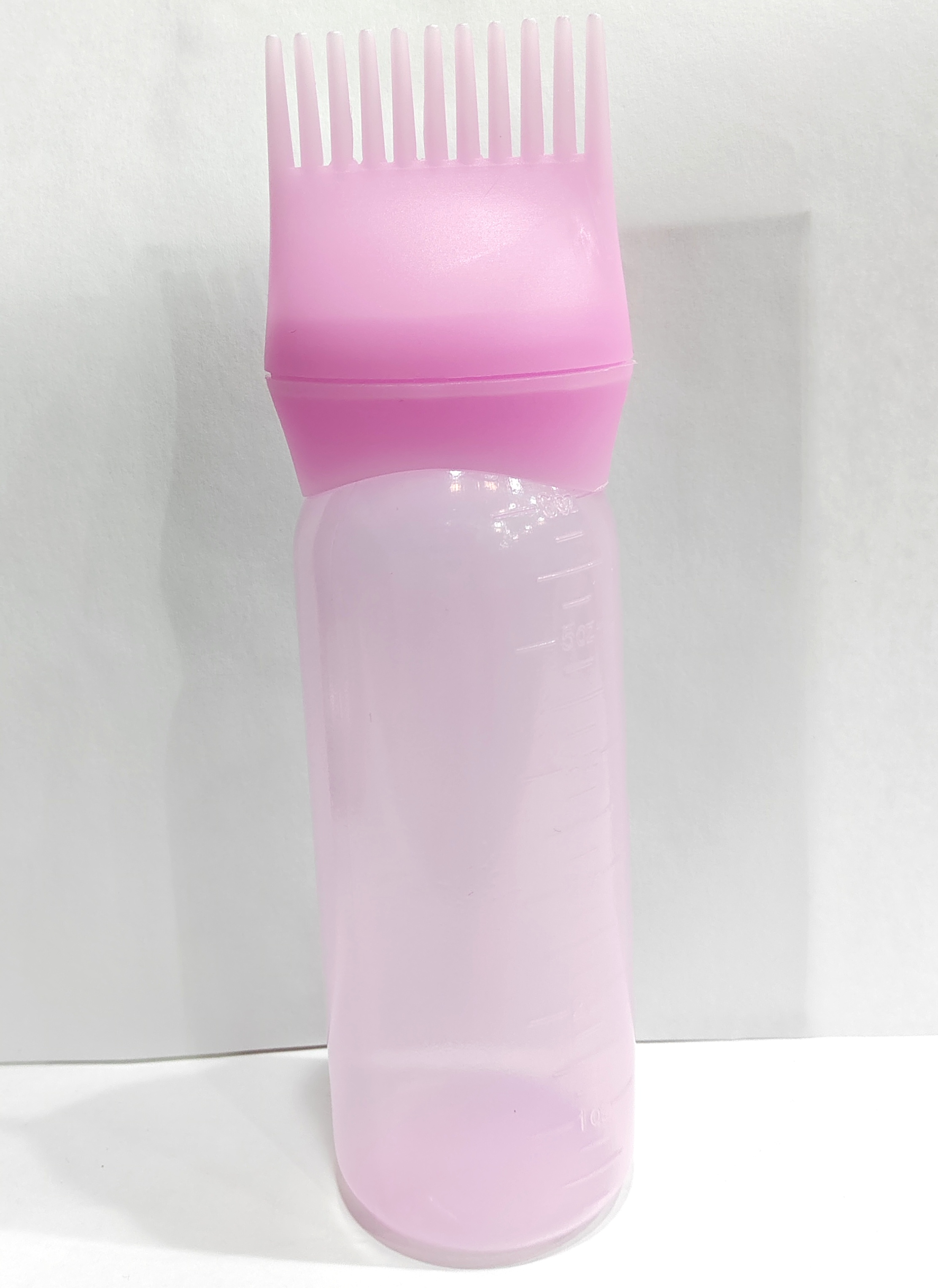 Frasco Aplicador com Pente Rosa